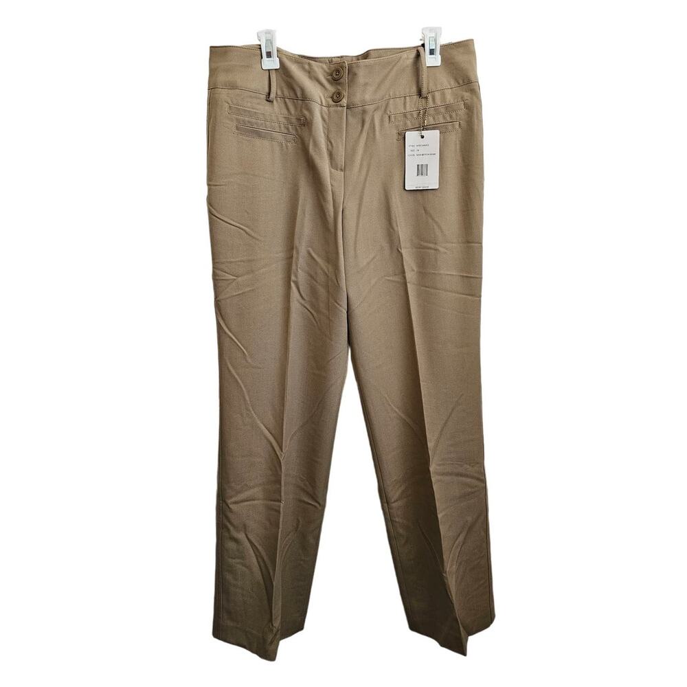 NWT Zac & Rachel Stretch Perfectly Tailored Silhouette New British Khaki Size 14